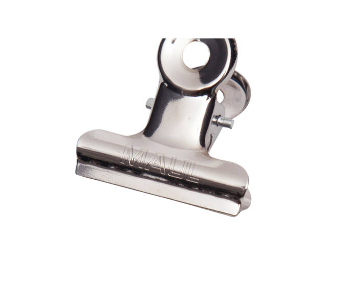 Papierklem MAUL Bulldog 30mm capaciteit 10mm zilver 10 stuks