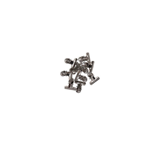 Papierklem MAUL Bulldog 30mm capaciteit 10mm zilver 10 stuks