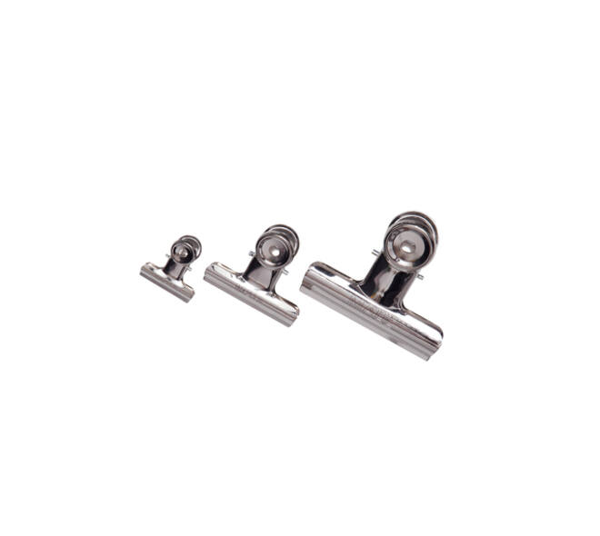 Papierklem MAUL Bulldog 30mm capaciteit 10mm zilver 10 stuks