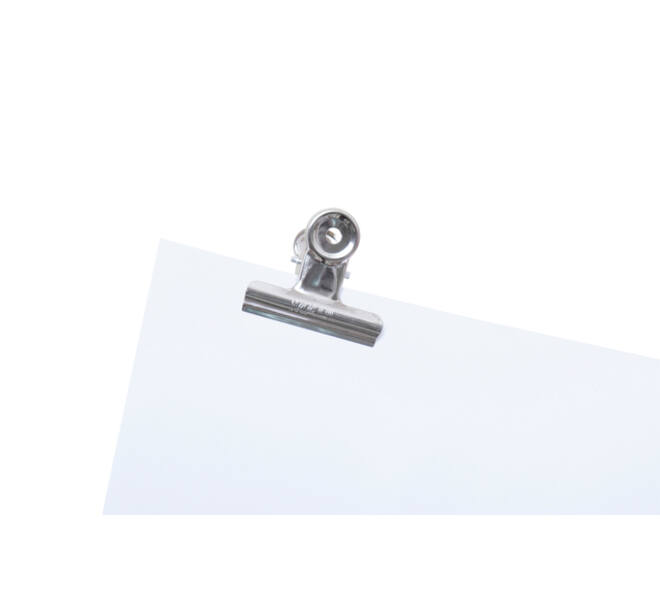 Papierklem MAUL Bulldog 50mm capaciteit 20mm zilver 10 stuks