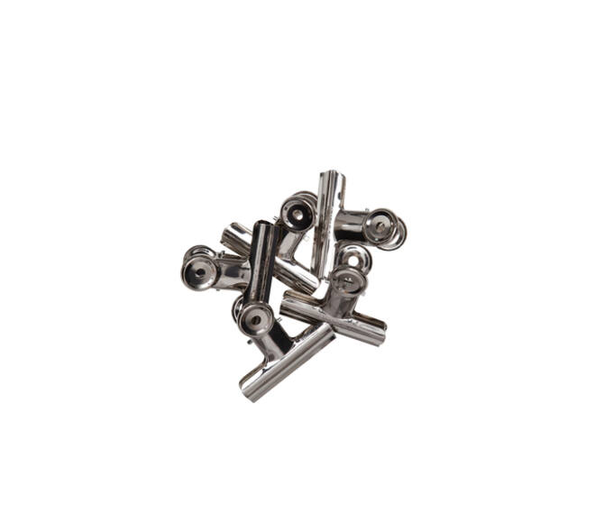 Papierklem MAUL Bulldog 70mm capaciteit 40mm zilver 5 stuks