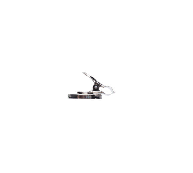 Papierklem MAUL Bulldog met magneet 30mm zilver 2 stuks