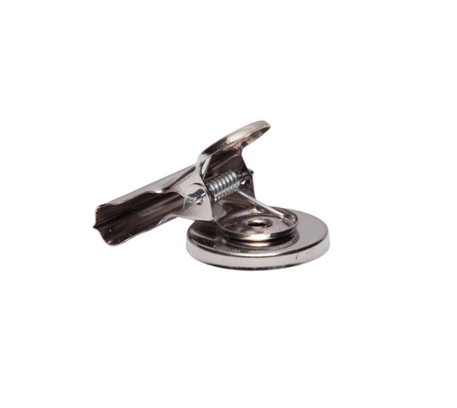 Papierklem MAUL Bulldog met magneet 40mm zilver 2 stuks