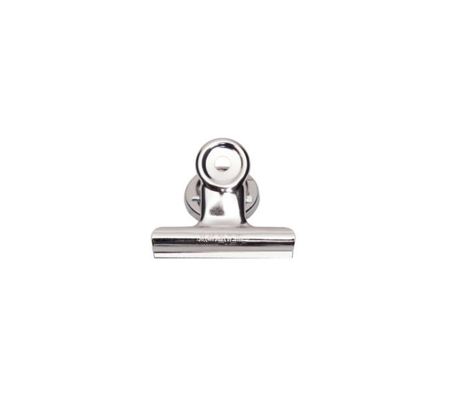 Papierklem MAUL Bulldog met magneet 52mm zilver 2 stuks