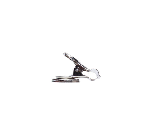Papierklem MAUL Bulldog met magneet 52mm zilver 2 stuks