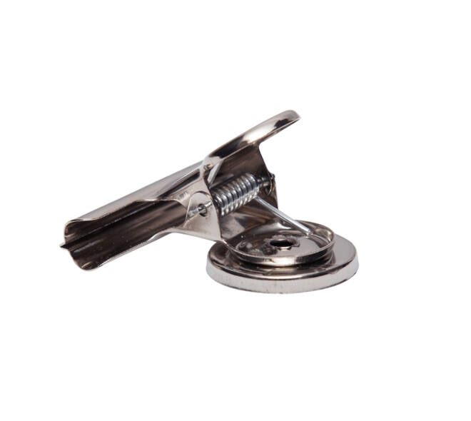 Papierklem MAUL Bulldog met magneet 52mm zilver 2 stuks