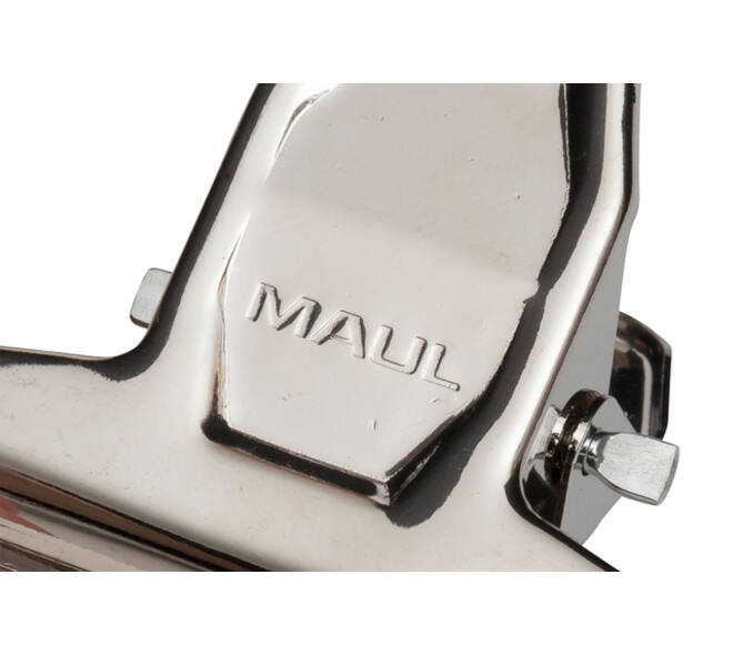 Papierklem MAUL Pro 75mm capaciteit 20mm zilver 2 stuks