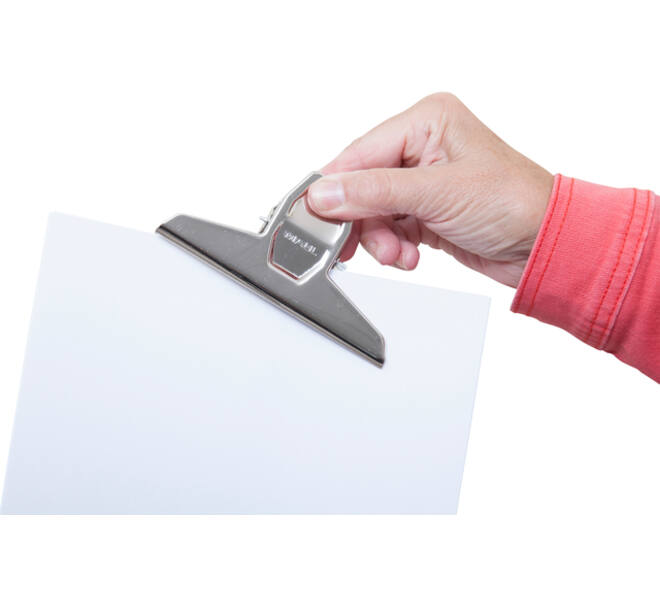 Papierklem MAUL Pro 125mm capaciteit 30mm zilver