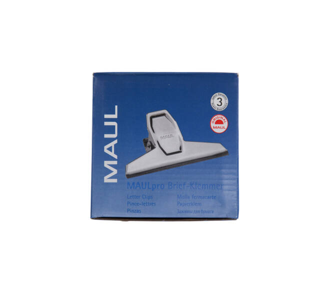 Papierklem MAUL Pro 95mm capaciteit 25mm zilver