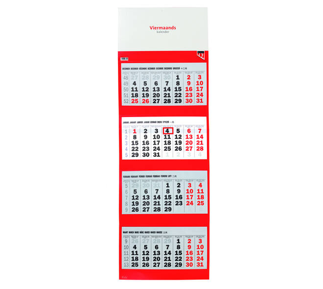 4-Maandskalender 2027 Quantore
