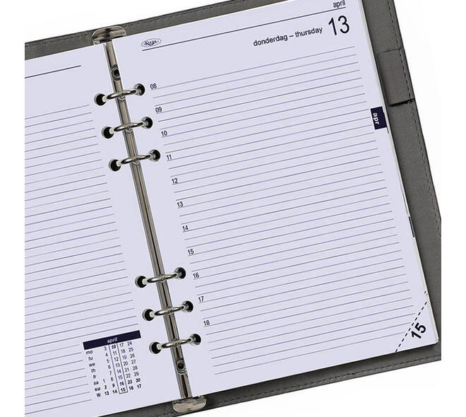 Agendavulling 2027 Kalpa A5 1dag/1pagina