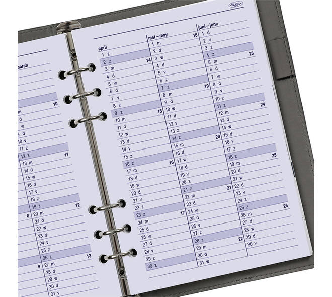 Agendavulling 2027 Kalpa A5 1dag/1pagina