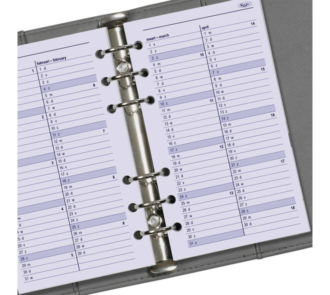 Agendavulling 2027 Kalpa Personal 1dag/1pagina