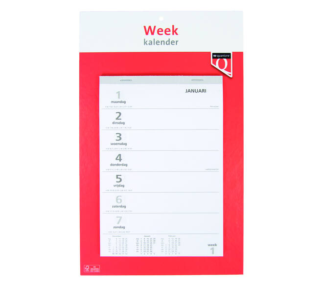 Weekkalender 2027 Quantore