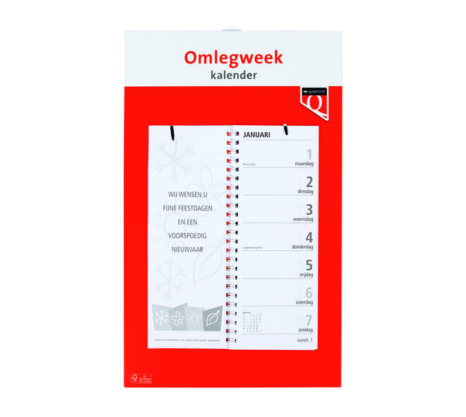 Weekomlegkalender 2027 Quantore