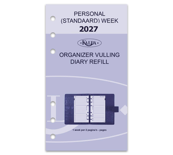 Agendavulling 2027 Kalpa Personal 7dagen/2pagina's