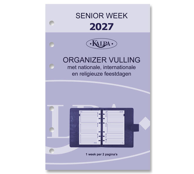Agendavulling 2027 Kalpa Senior 7dagen/2pagina's
