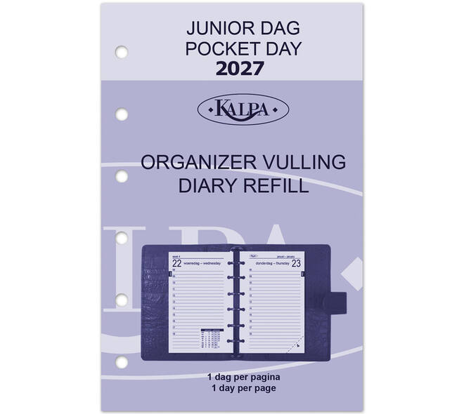Agendavulling 2027 Kalpa Pocket 1dag/1pagina