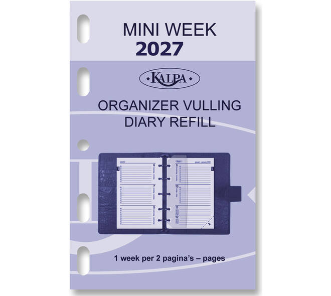 Agendavulling 2027 Kalpa Mini 7dagen/2pagina's