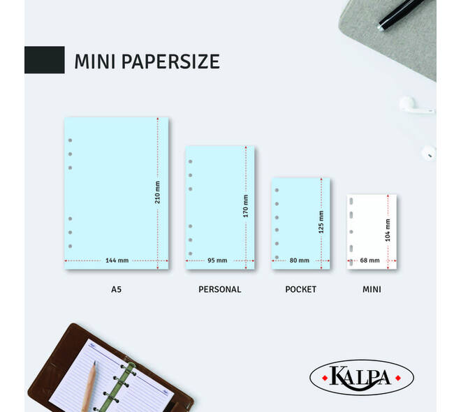 Agendavulling 2027 Kalpa Mini 7dagen/2pagina's