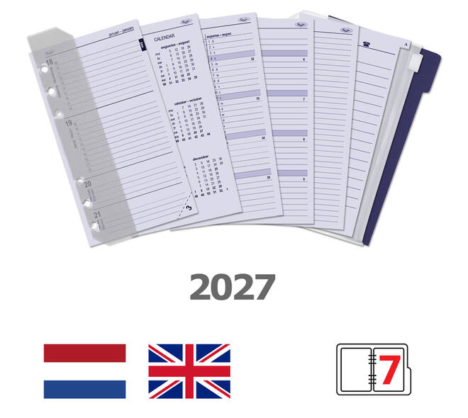 Agendavulling 2027 Kalpa Personal jaardoos 7dagen/2pagina's
