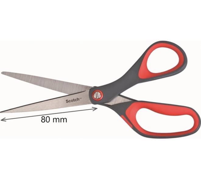 Schaar Scotch 20cm precision rood blister