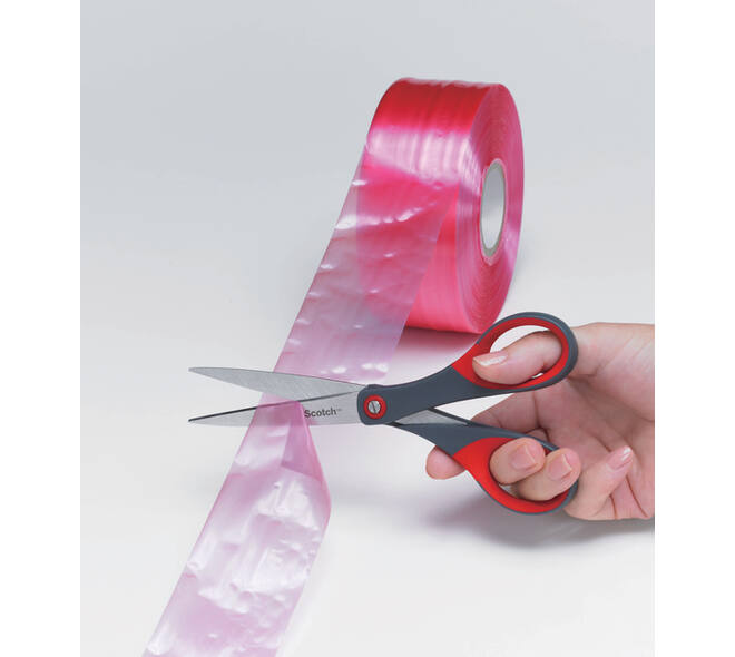 Schaar Scotch 18cm precision rood blister