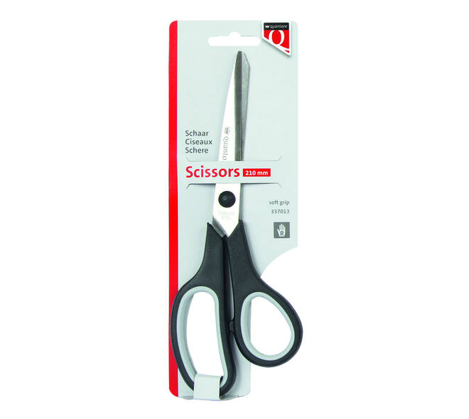 Schaar Quantore 210mm soft grip zwart