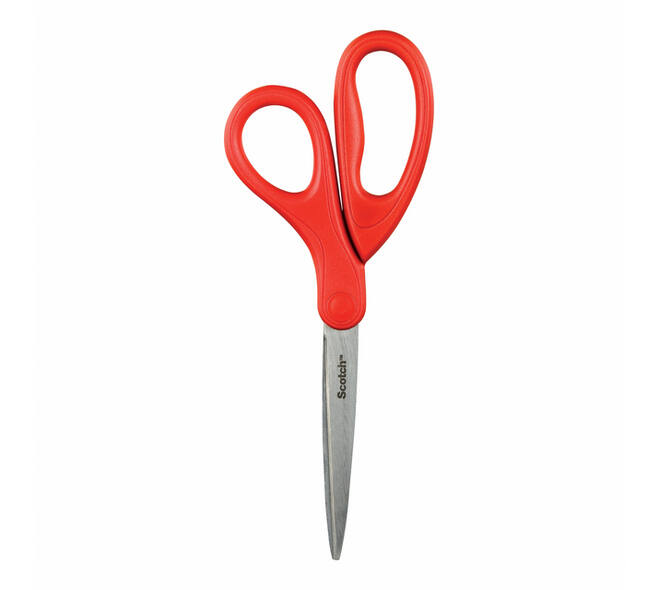 Schaar Scotch 18cm universeel rood blister