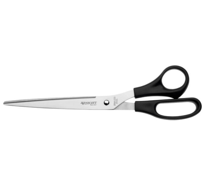 Kantoorschaar Westcott 260mm met kunststof grip rvs