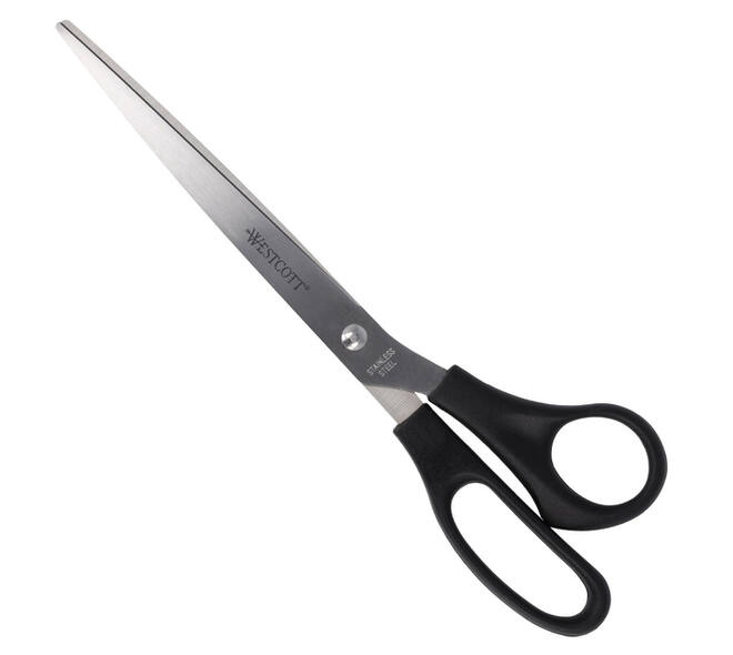 Kantoorschaar Westcott 260mm met kunststof grip rvs