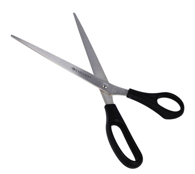 Kantoorschaar Westcott 260mm met kunststof grip rvs