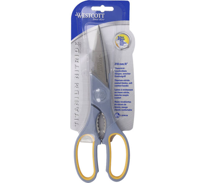 Huishoudschaar Westcott 210mm met softgrip titanium