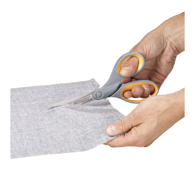 Kantoorschaar Westcott 210mm met softgrip titanium