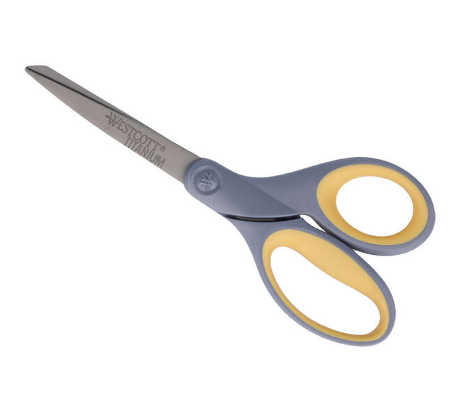 Kantoorschaar Westcott 210mm met softgrip titanium