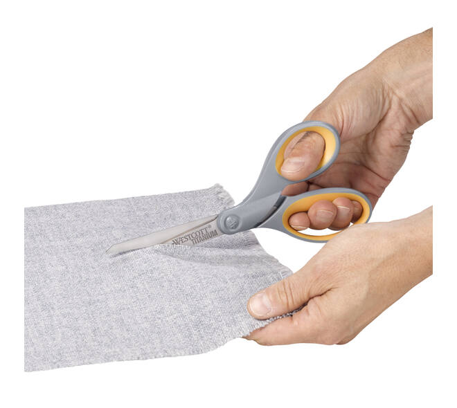 Kantoorschaar Westcott 210mm met softgrip titanium