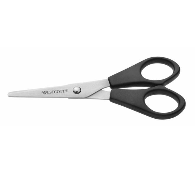 Kantoorschaar Westcott 130mm met kunststof grip rvs