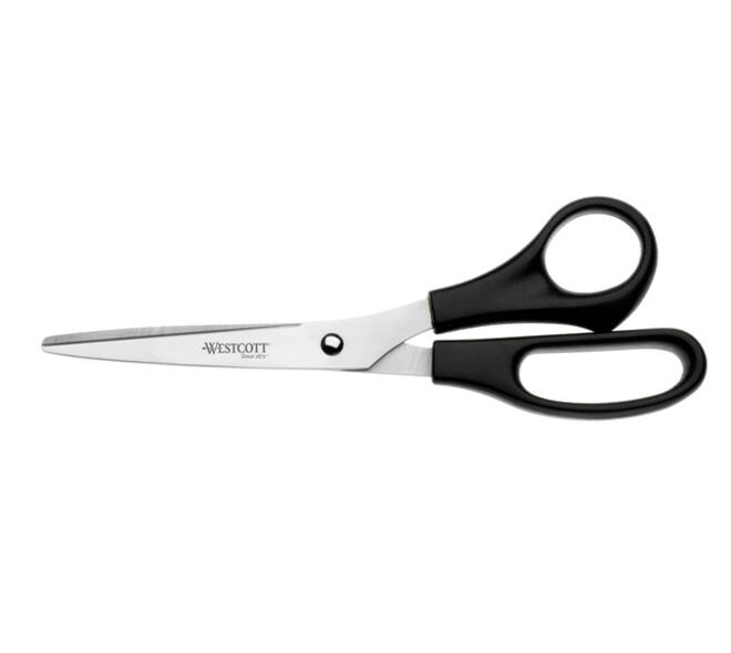 Kantoorschaar Westcott 210mm met kunststof grip rvs