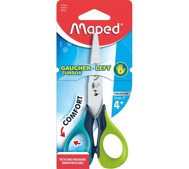 Kinderschaar Maped Sensoft 13cm links assorti