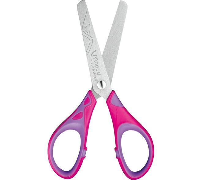 Schaar Maped Essentials Soft 13cm display á 24 stuks assorti