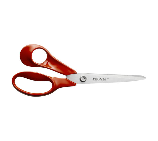 Schaar Fiskars Classic universeel 21cm links rood