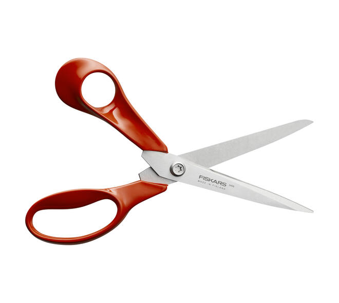 Schaar Fiskars Classic universeel 21cm links rood