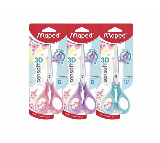 Schaar Maped Sensoft 16cm pastel assorti