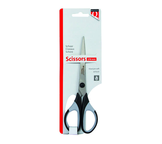 Schaar Quantore 170mm titanium soft grip handvat