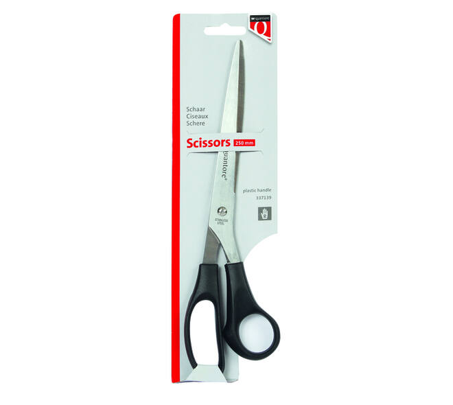 Schaar Quantore 250mm +plastic handvat zwart