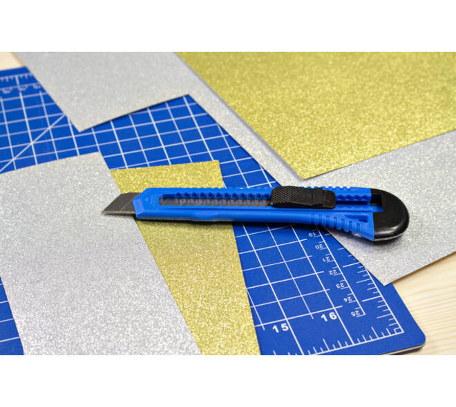 Snijmes Westcott Office 18mm met schuifsluiting blauw