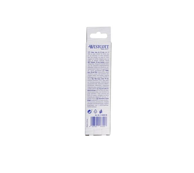 Snijmes Westcott premium 18mm met schuifsluiting rood