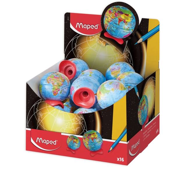 Puntenslijper Maped Globe display á 16 stuks