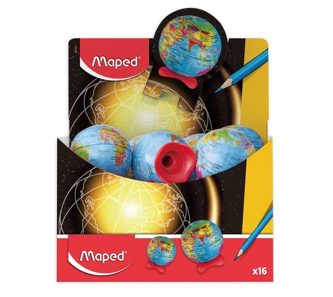 Puntenslijper Maped Globe display á 16 stuks