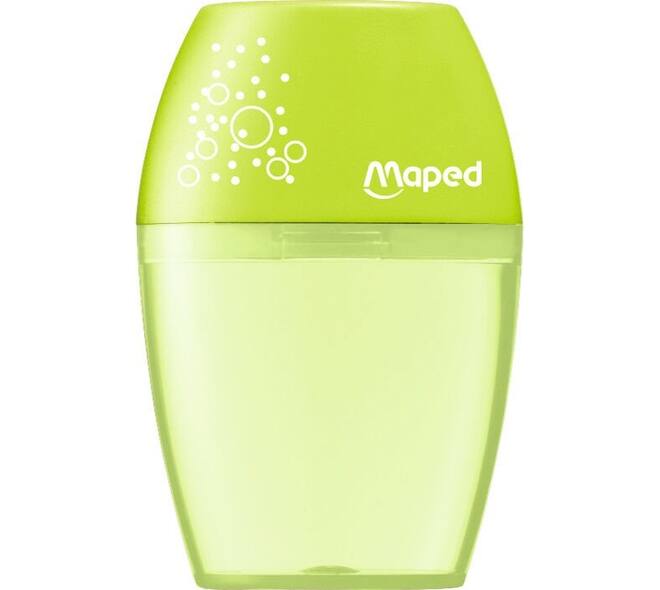 Puntenslijper Maped Shaker 1-gaats display à 25 stuks assorti